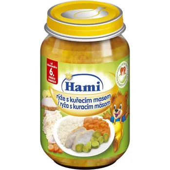 Hami příkrm rýže s kuřetem a mrkví 6x200g 6M
