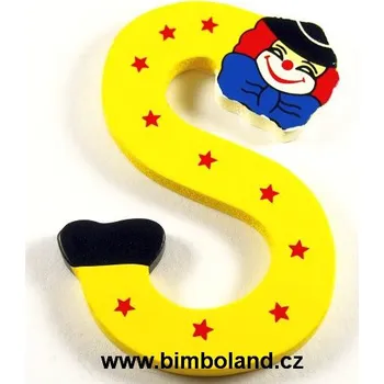 Dětsný nábytek Bino Písmeno S s klaunem