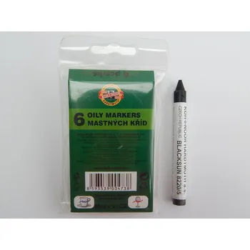 Křídy mastné 8220/5 černé 6ks