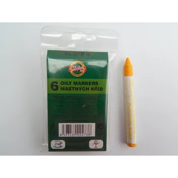 Křídy mastné 8220/4 žluté 6ks