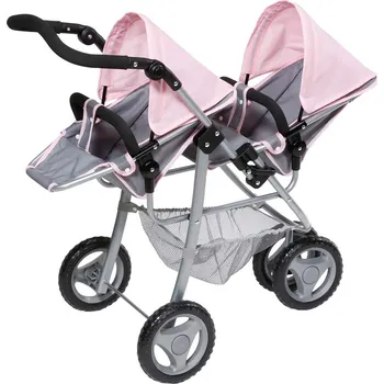 Kočárek Zapf Creation Baby born® Tříkolový kočárek pro dvojčata Růžová