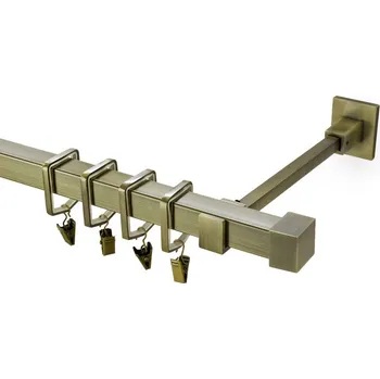 Garnýž Garnýž kovová 180 cm jednořadá 20x20 klasik starozlatá