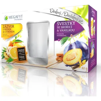 Čaj Megafyt dárkový set 2 x 40 g + skleněný hrnek
