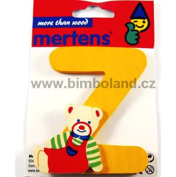 Dekorace do dětského pokoje Mertens Písmeno s medvědem Z