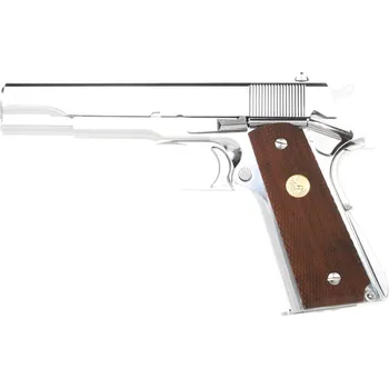 Airsoftová zbraň Colt Government Mark IV Series 70, Nickel Finish, GBB, Tokyo Marui