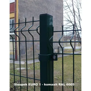 Plotový sloupek Plotový sloupek 60x60, výška 260 cm PVC, barva šedá