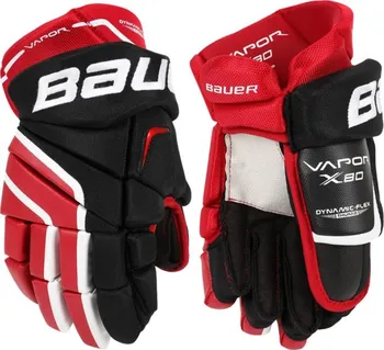 Hokejové rukavice Bauer Vapor X80 SR černá/červená rukavice 15"