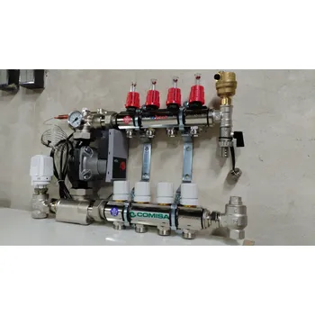 rozdělovač topení Rozdělovač s průtokoměry a čerpadlem 2 okruhy TOP 557A