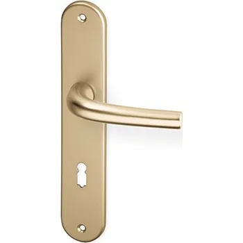 Dveřní kování AC-T Servis ACT dveřní kování ANNA OV (hliník) Provedení: K PZ LI (klika levá/koule pro FAB), Rozteč: 90 mm, Povrch: F9 - ocelový elox