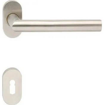 Dveřní kování Cobra dveřní kování VISION R ovál (nerez) Provedení: WC (klika/klika, WC zámek)