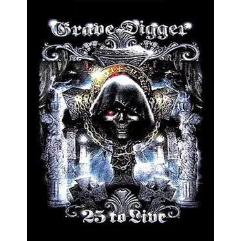 Nášivka nášivka na záda, zádovka Grave Digger - 25 To Live