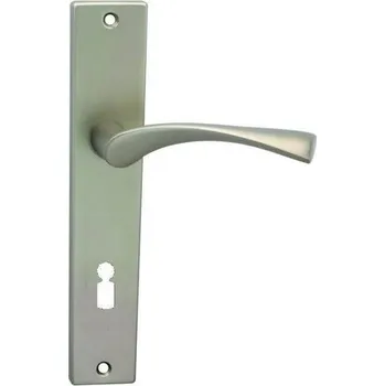 Dveřní kování Cobra dveřní kování GIUSSY (hliník) Provedení: BB (klika/klika, dózický klíč), Rozteč: 90 mm, Povrch (elox): F9 (nerez elox)