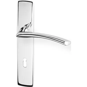 Dveřní kování AC-T Servis ACT dveřní kování SLZA HR (chrom) Provedení: WC (klika/klika, WC zámek), Rozteč: 72 mm