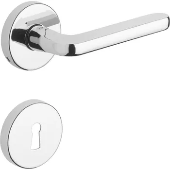 Dveřní kování ROSTEX dveřní kování KLASIK/SNH Provedení: Kn PZ (klika/knoflík pro FAB), Povrch: Nerez chrom (0100)