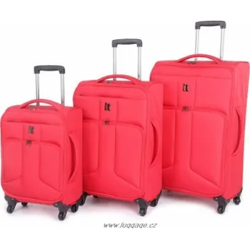 IT Luggage Ultralehké 4 kolečka, červená, sada 3 kusů