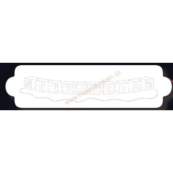 Stencil čísla v kostce