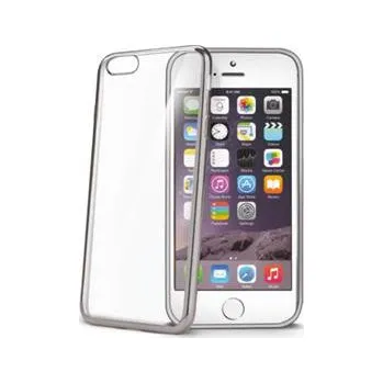 Celly Laser TPU tenké pouzdro na Apple iPhone 6S / 6 , stříbrné