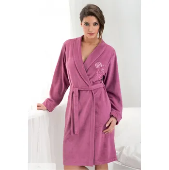 Dámské noční prádlo Dorota Dámský župan Hannah nad. vel. starorůžový