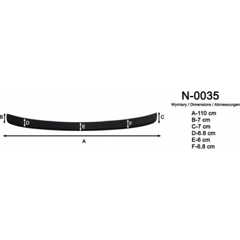 Lišta karosérie Ochranná lišta hrany kufru Nissan Quasqai 2013-