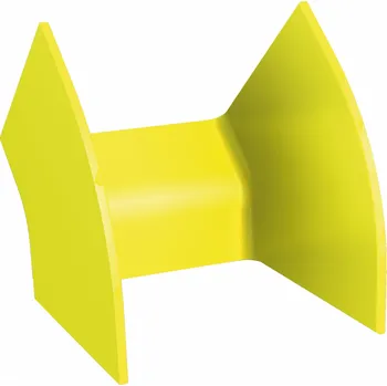 elektrický kabel OPW-16IA45-YL Vertikální vnitřní ohyb 45° OptiWay, v. 100mm, š. 160mm, žlutý