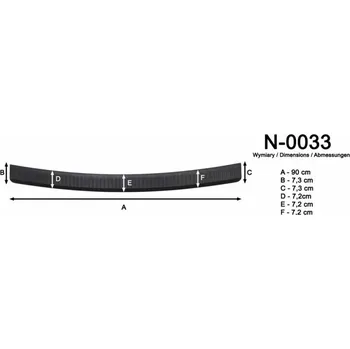 Lišta karosérie Ochranná lišta hrany kufru Hyundai i10 2014-