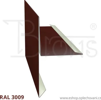 Střešní lemovaní Závětrná lišta rš 333 červenohnědá