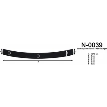 Lišta karosérie Ochranná lišta hrany kufru Suzuki SX4 II S-cross 2013-
