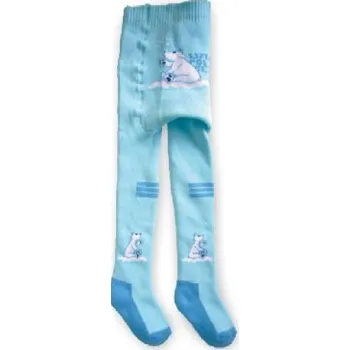 Dětské punčocháče Baby froté ZOO NOVIA lední medvídek 104-110