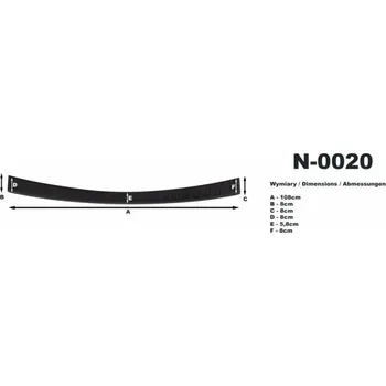 Lišta karosérie Ochranná lišta hrany kufru Mitsubishi ASX 2010-