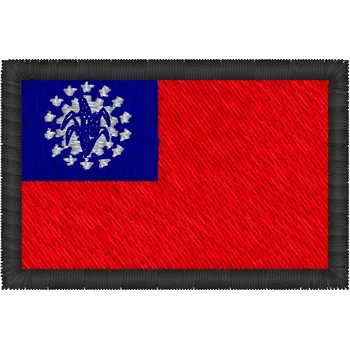 Vlajka Nášivky Vlajka Myanmar