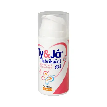 Lubrikační gel Dr. Müller Ty & Já parfémovaný s vůní jahody 100 ml