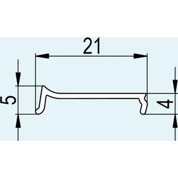 LED lišta Plastová krycí lišta svislého profilu na zeď bílá, pro Cadura 62100.KD.4