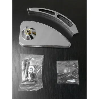 Zrcátko pro motocykl Highway Hawk Zrcátko TECH GLIDE na motorku, hladké, chrom, R