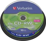 Verbatim CD-RW 10x 700 MB 10 ks