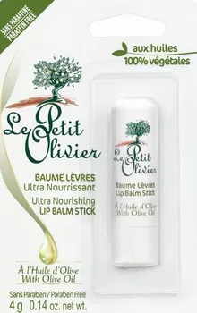 Péče o rty Le Petit Olivier Ultra vyživující balzám na rty s olivovým olejem 4 g 