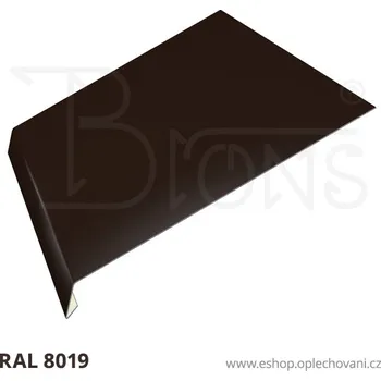 Střešní lemovaní Okapnice rš 200 tmavě hnědá