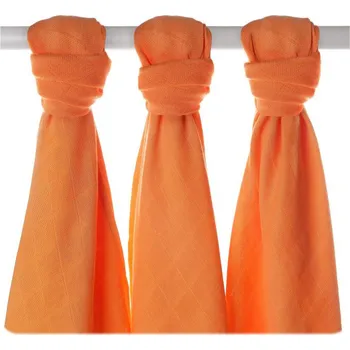 XKKO Bambusové pleny 70 x 70 cm 3 ks, oranžové