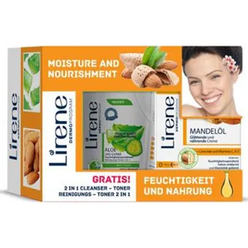 Kosmetická sada Lirene Mandlový krém Aloe tonik 2 ks