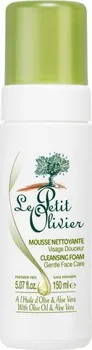 Čistící mýdlo Le Petit Olivier Čisticí pěna s olivovým olejem a aloe vera 150 ml 