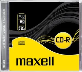 Optické médium Maxell CD-R 700MB 52x 1PK JC 624826