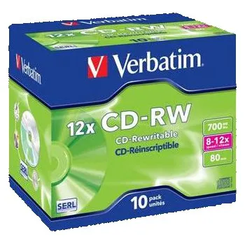 Optické médium Verbatim CD-RW 700 MB/80 min. 12 ks