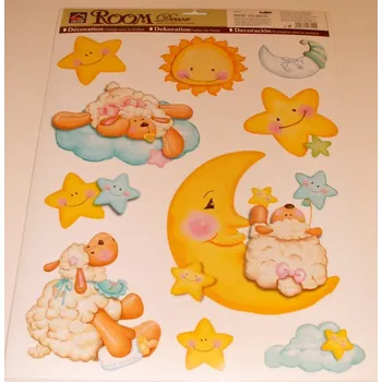 Dekorace do dětského pokoje DEKORACE A3 - OVEČKY