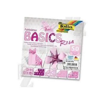 Barevný papír Papíry na origami 10x10cm 50ks Basic Rosa, SMT Creatoys