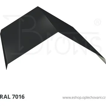 Střešní lemovaní Hřebenáč rš 440 (tupý úhel) tmavě šedá