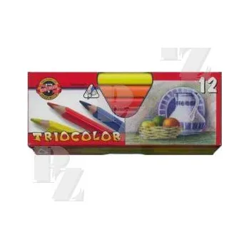 Pastelky Triocolor 3152 lakované 12ks, Koh-i-noor