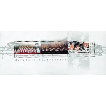 Poštovní známka (2003) MiNr. 2318 - 2320 ** - Německo - BLOCK 61 - Slavné chlapecké sbory