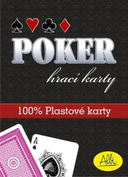 Pokerová karta Hra ALBI Poker plastové karty červené