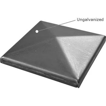 Příslušenství pro plot CAIS s.r.o. Krytka na sloupek černá 60x60 mm - ROOF 6 B