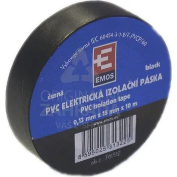 Izolační páska 15 mm černá, 10 m