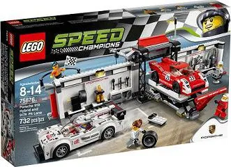 Stavebnice LEGO LEGO Speed Champions 75876 Porsche 919 Hybrid a 917K ulička v boxech